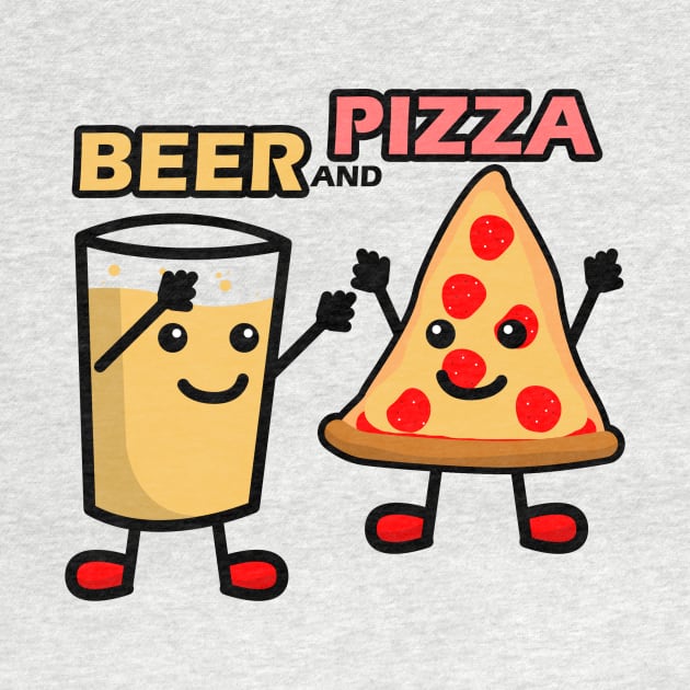 Beer and Pizza by Capturedtee